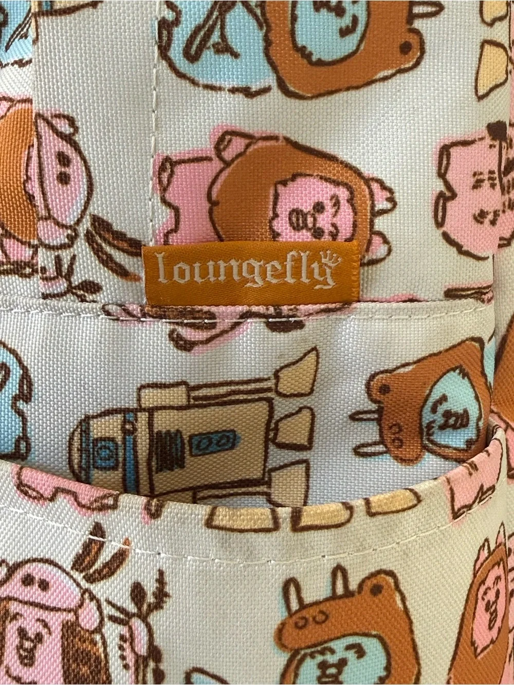 Loungefly Star Wars Pastel Ewok Nylon Backpack Rare Disney Back To School Grail
